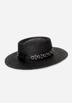 Banish Eyelet Belted Sun Hat