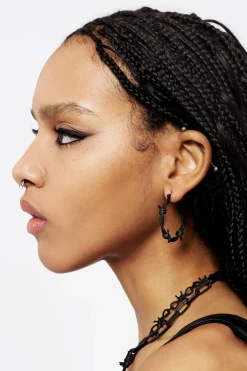 Barbed Hoop Earrings