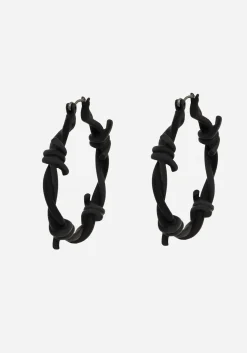 Barbed Hoop Earrings