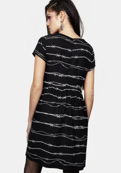 Barbed Skater Dress