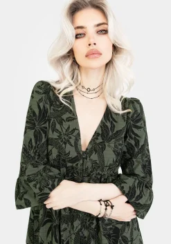 Bashe Cotton Maxi Over Dress - Green