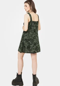 Bashe Cotton Mini Sun Dress - Green