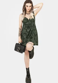 Bashe Cotton Mini Sun Dress - Green