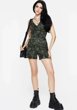 Bashe Cotton Wide Leg Shorts - Green