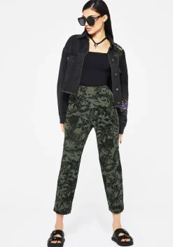 Bashe Soft Tapered Trousers - Green