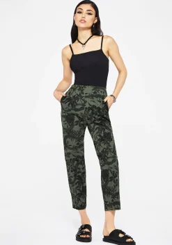 Bashe Soft Tapered Trousers - Green