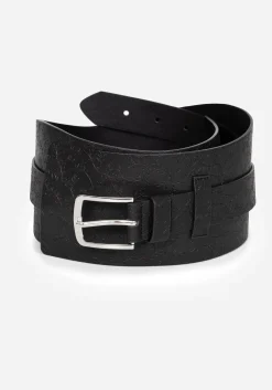 Bathory Floral Embossed Waist Belt