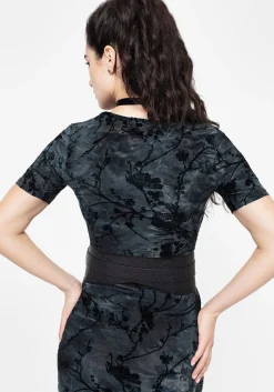 Bathory Floral Embossed Waist Belt
