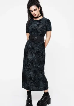 Bathory Floral Embossed Waist Belt
