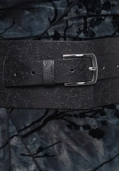 Bathory Floral Embossed Waist Belt