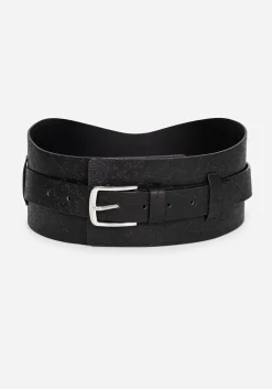 Bathory Floral Embossed Waist Belt