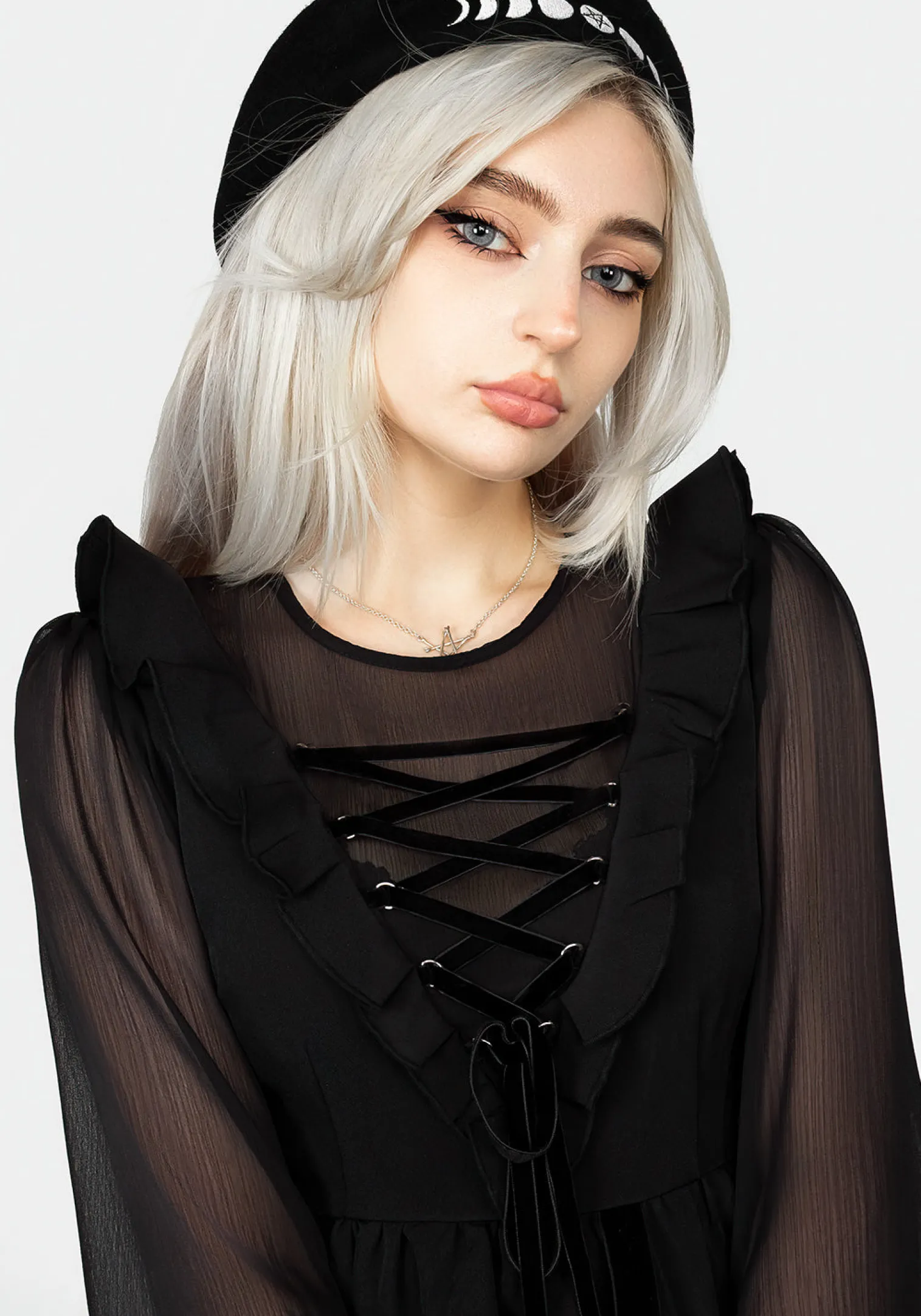 Baudelaire Lace Up Dress