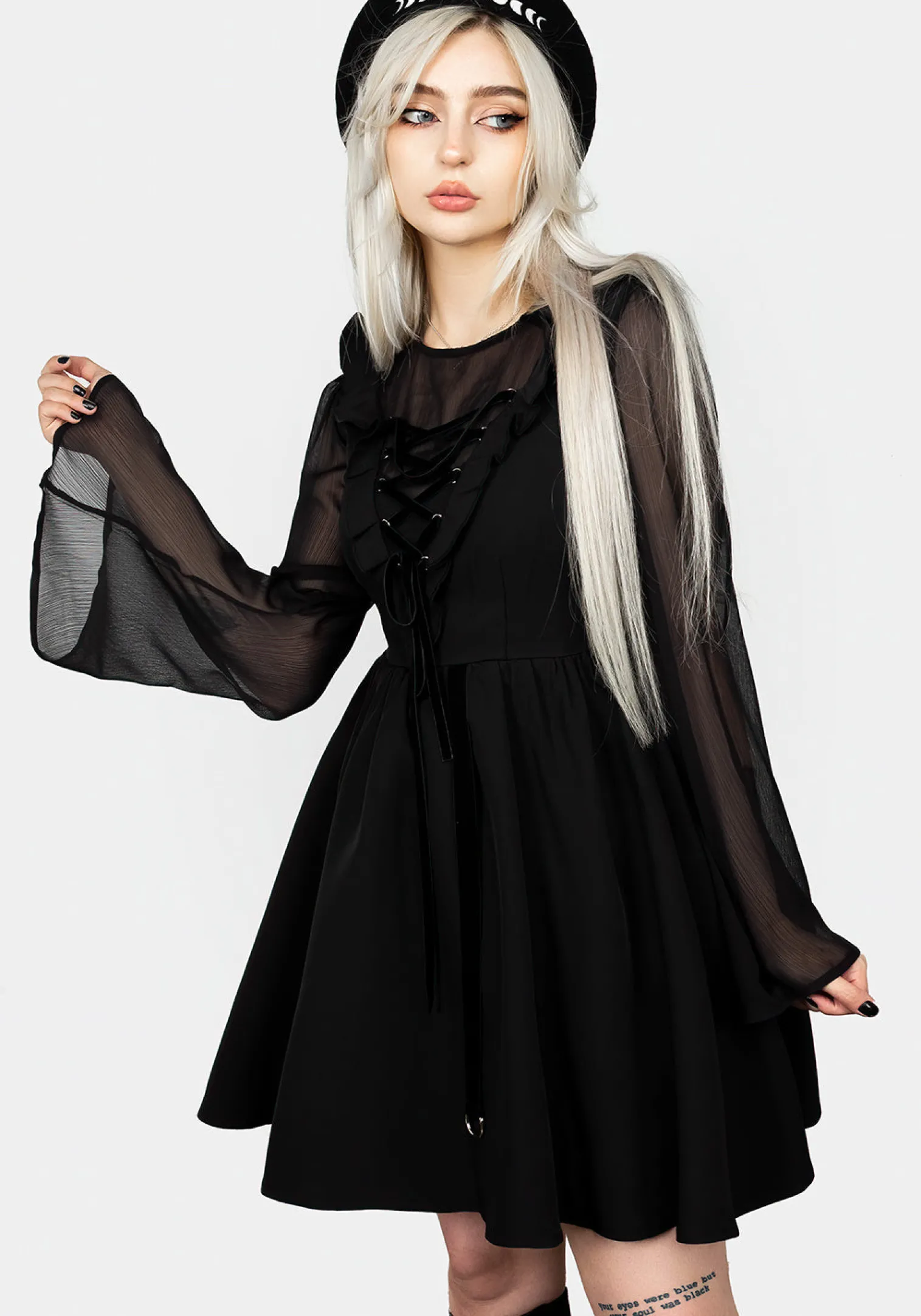 Baudelaire Lace Up Dress