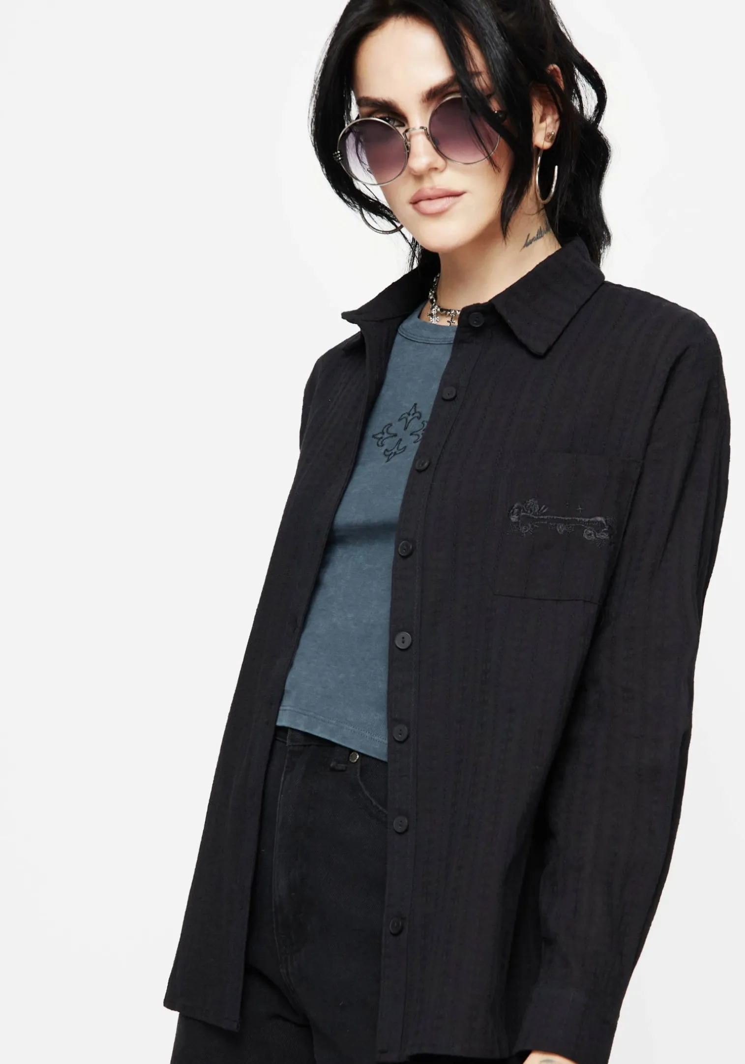 Bela Cotton Button Up Shirt
