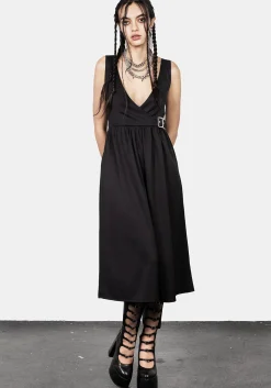 Belladonna Wrap Suspender Midi Dress