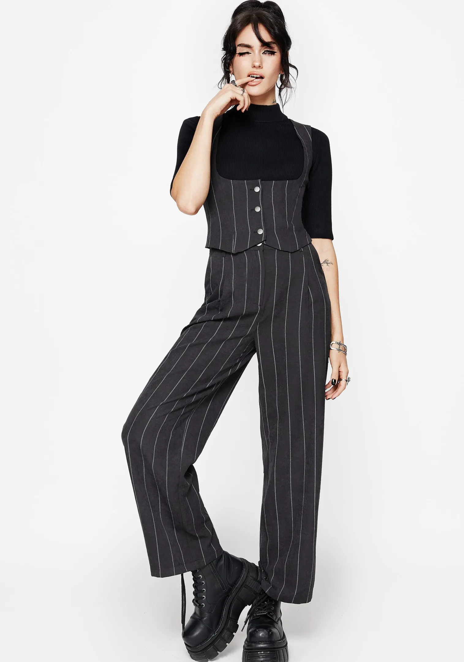 Bellum Stripe Tailored Waistcoat
