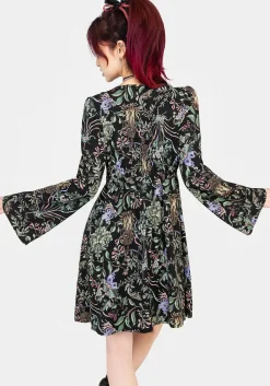 Beltane Flute Sleeve Mini Dress