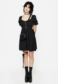 Betrayal Zip Up Mini Dress