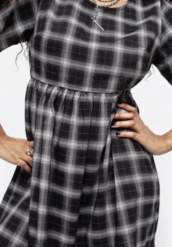 Billie Check Mini Smock Dress