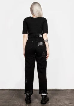 Black Arts Distressed Jeans