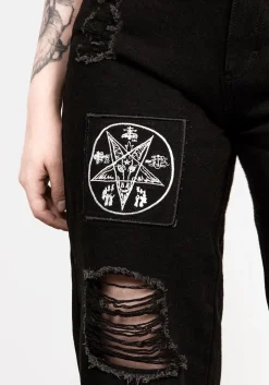 Black Arts Distressed Jeans