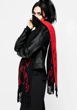 Blaze Flame Knit Scarf