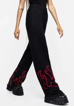 Blaze Wide Leg Knit Sweatpants