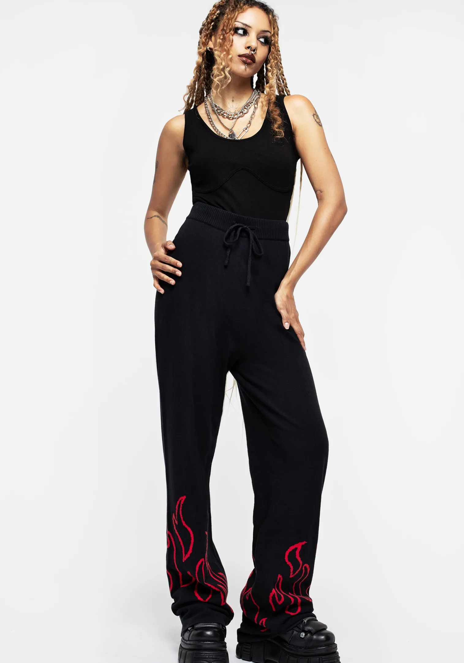 Blaze Wide Leg Knit Sweatpants