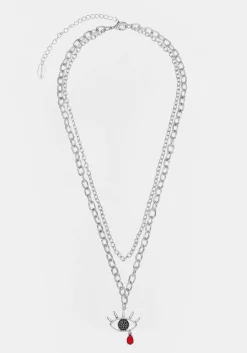 Bleeding Eye Cz Chain Choker