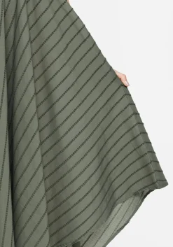 Blythe Cotton Handkerchief Hem Midaxi Dress - Green