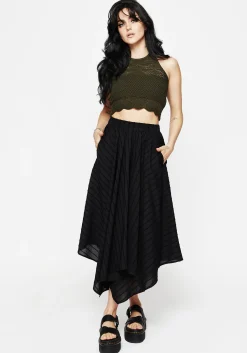 Blythe Handkerchief Hem Midaxi Skirt