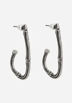 Bones Charm Hoop Earrings