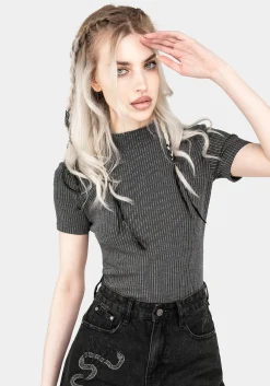 Bryony Striped Crop Top