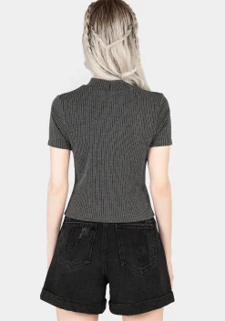 Bryony Striped Crop Top