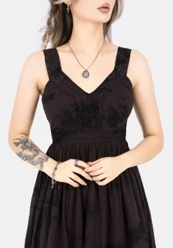 Burnout Tie Die Cotton Midaxi Dress