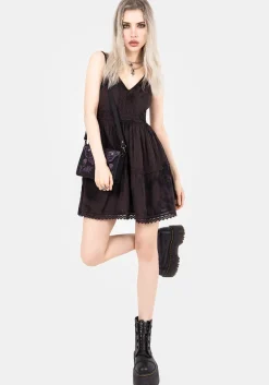 Burnout Tie Dye Cotton Mini Dress