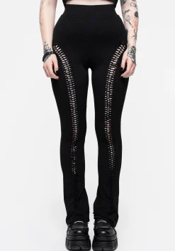 Cage Cut Out Flared Trousers
