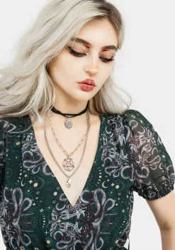 Cailleach Puff Sleeve Pleated Mini Dress