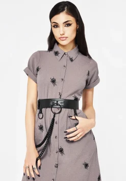 Calliope Chain Belt - Black