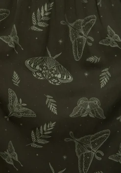 Callopistria Moth Print Midi Skirt - Green