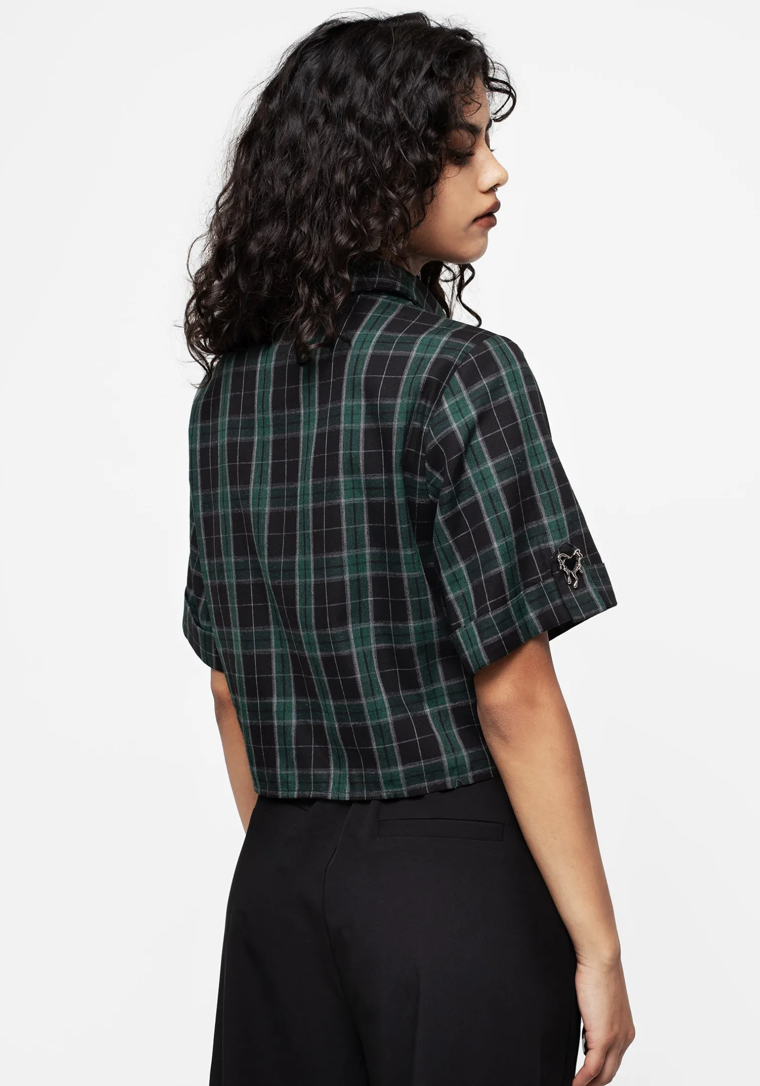 Cardio Check Cotton Button Up Shirt