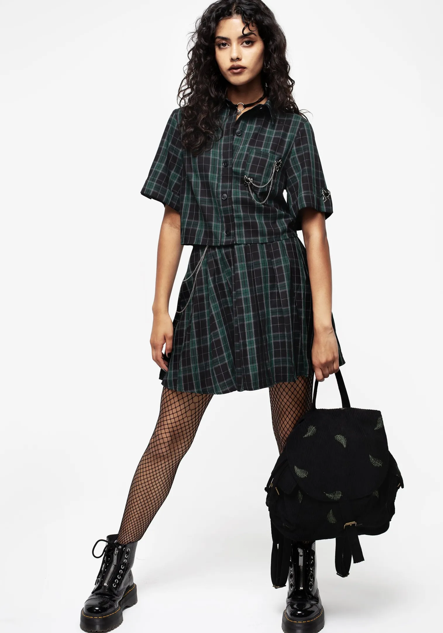 Cardio Check Cotton Button Up Shirt