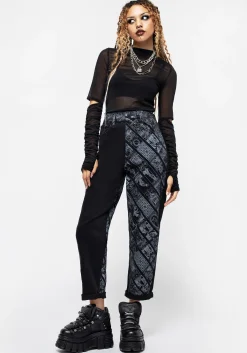Cartomancy Printed Mom Jean