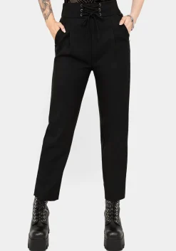 Cassandra Lace-Up Waist Tailored Trouser