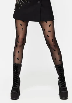 Catacomb Flocked Tights