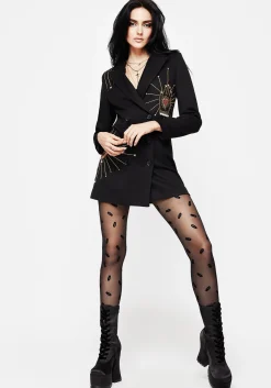 Catacomb Flocked Tights