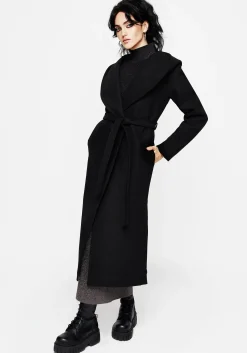 Catacomb Hooded Belted Coat