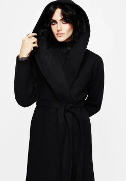 Catacomb Hooded Belted Coat