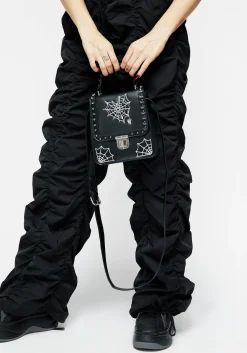 Catch Feelings Crossbody Satchel Bag - Black