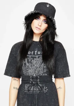 Catch Feelings Denim Bucket Hat